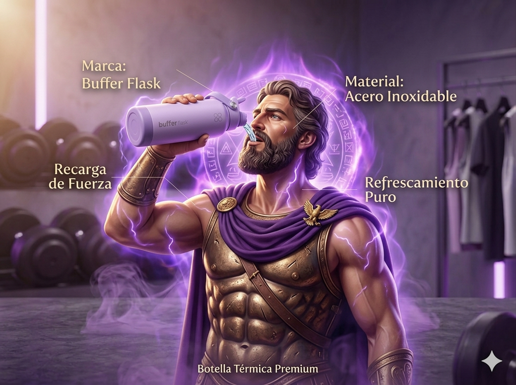 Botella Térmica Premium ATHRON 1L | Hidratación Inteligente para Entrenamiento y Uso Diario