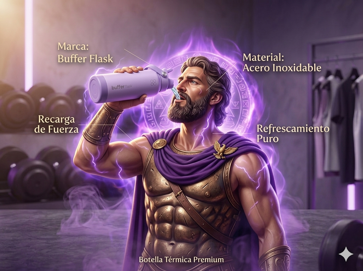 Botella Térmica Premium ATHRON 1L | Hidratación Inteligente para Entrenamiento y Uso Diario