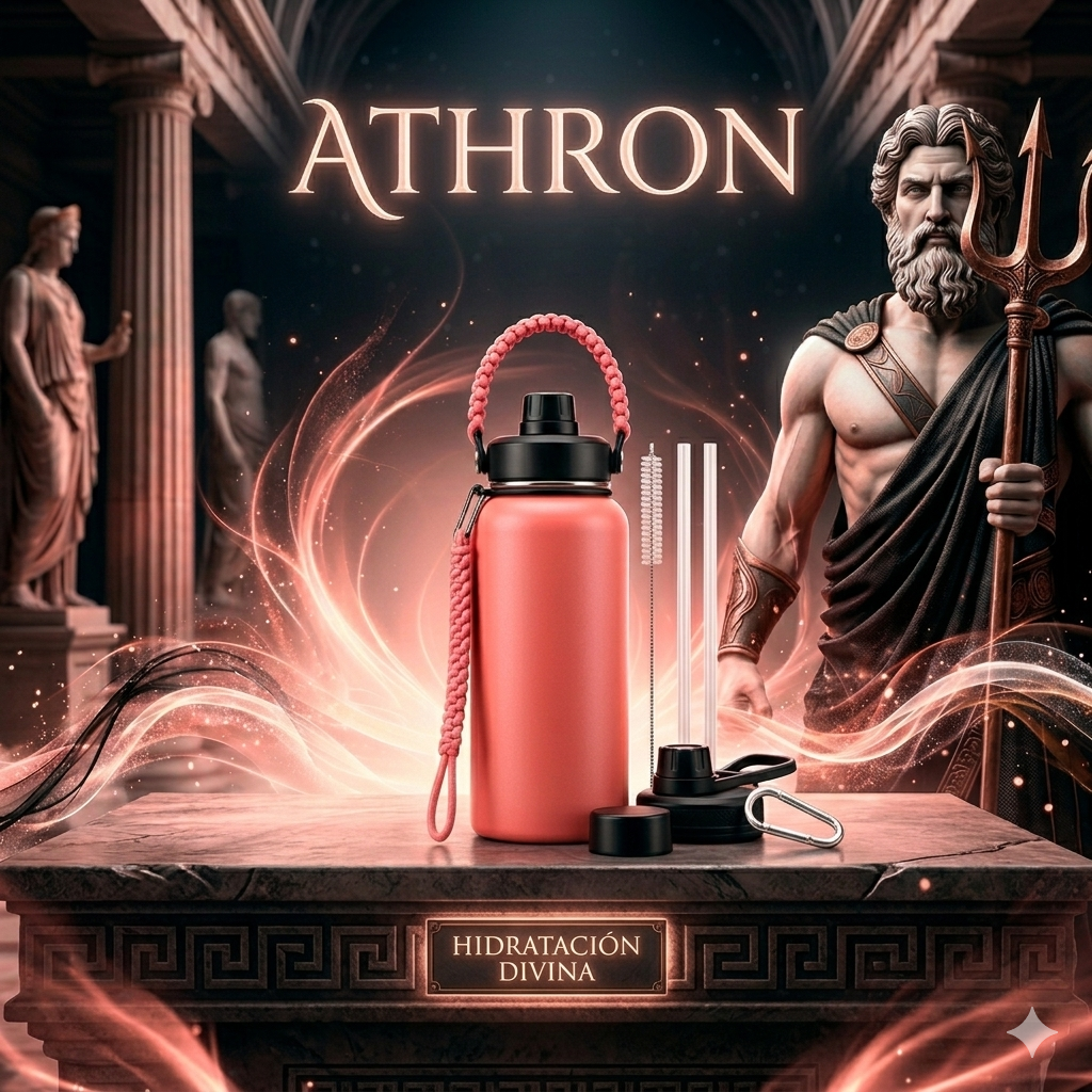 Botella Premium ATHRON Pro Kit | Incluye Funda, Correa y Accesorios