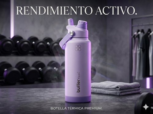 Botella Térmica Premium ATHRON 1L | Hidratación Inteligente para Entrenamiento y Uso Diario