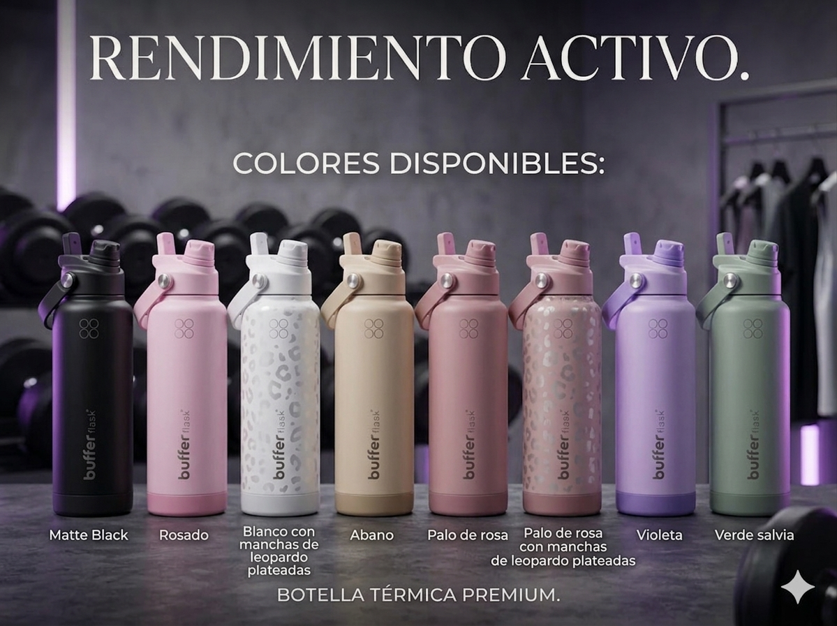 Botella Térmica Premium ATHRON 1L | Hidratación Inteligente para Entrenamiento y Uso Diario