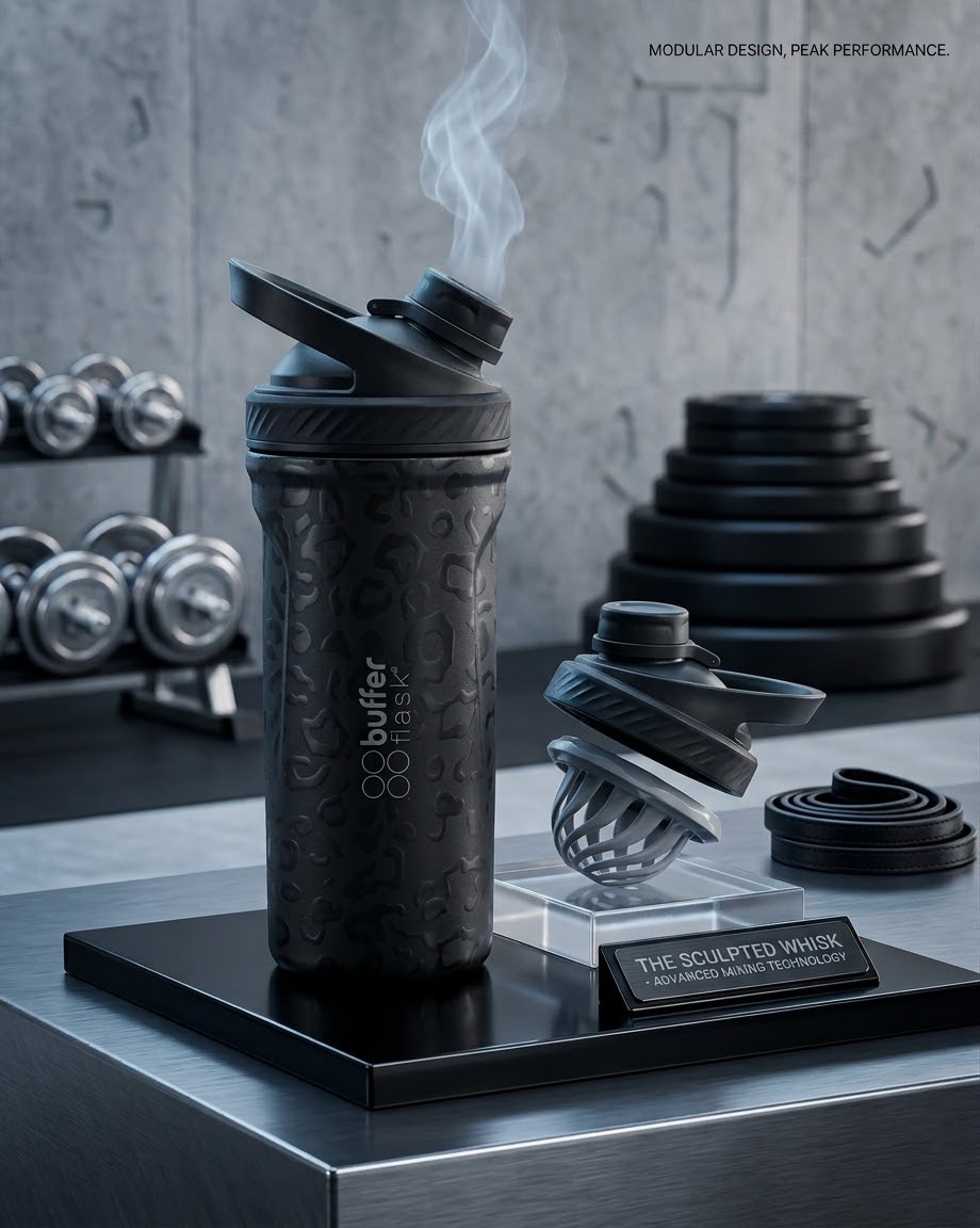 Shaker Premium ATHRON Acero Inoxidable | Mezcla Perfecta para Proteínas y Creatina