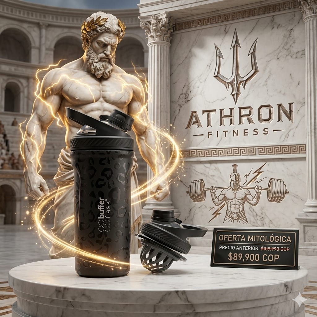 Shaker Premium ATHRON Acero Inoxidable | Mezcla Perfecta para Proteínas y Creatina