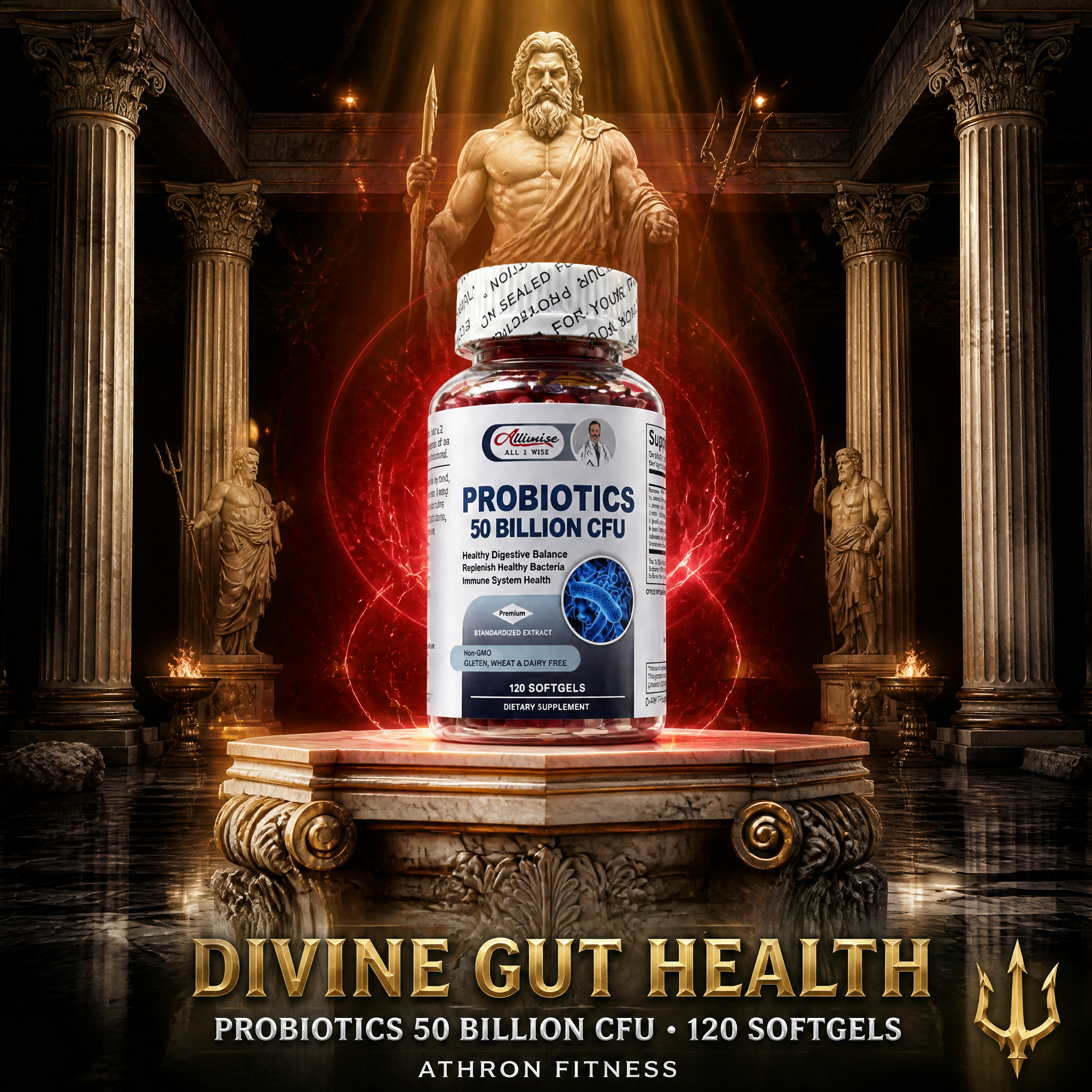 Probiotics 50 Billion CFU | 120 Cápsulas | Soporte Digestivo y Equilibrio Intestinal