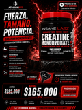 Creatina Monohidratada Insane Labz 200 Servicios | Fuerza, Potencia y Recuperación | ATHRONFIT